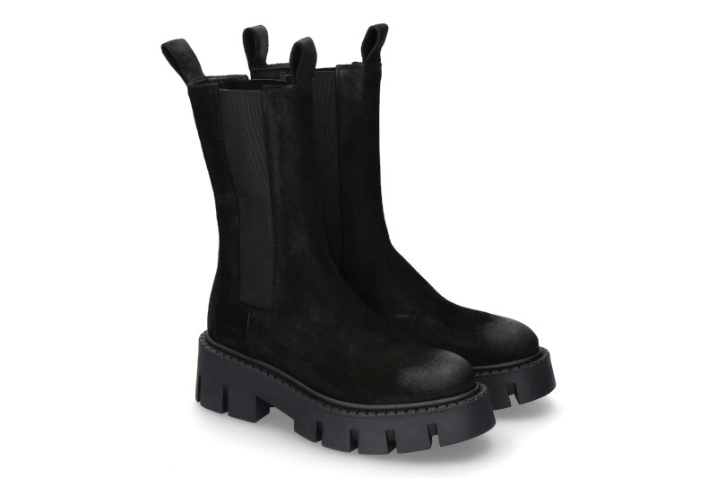 Copenhagen boots CPH139 WAXED SUEDE BLACK-black
