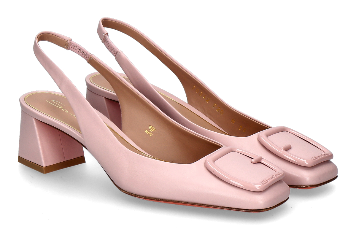 Santoni Slingback Pumps LEMON NAPPA- pink