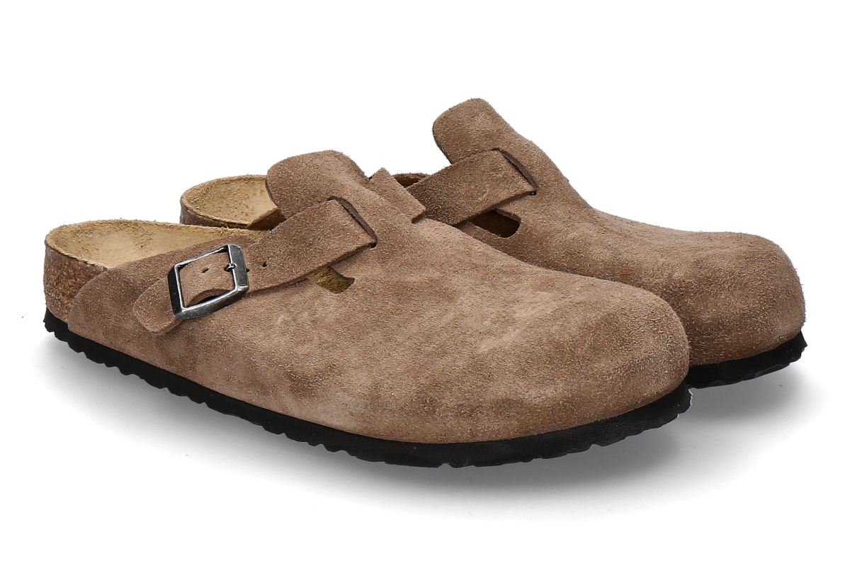 Birkenstock men's- clogs BOSTON BS REGULAR- brown/ dark tea