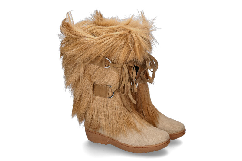 Oscar Sport fur boots ARISA BEIGE