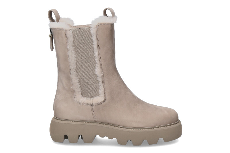 Kennel & Schmenger ankle boots lined SHOT SOFT NUBUK GRAVEL NATUR