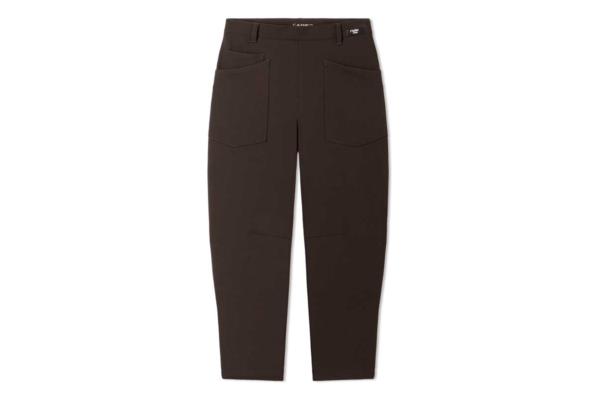 Cambio straight-leg textile pants OCEAN JOGG- espresso/ dark brown