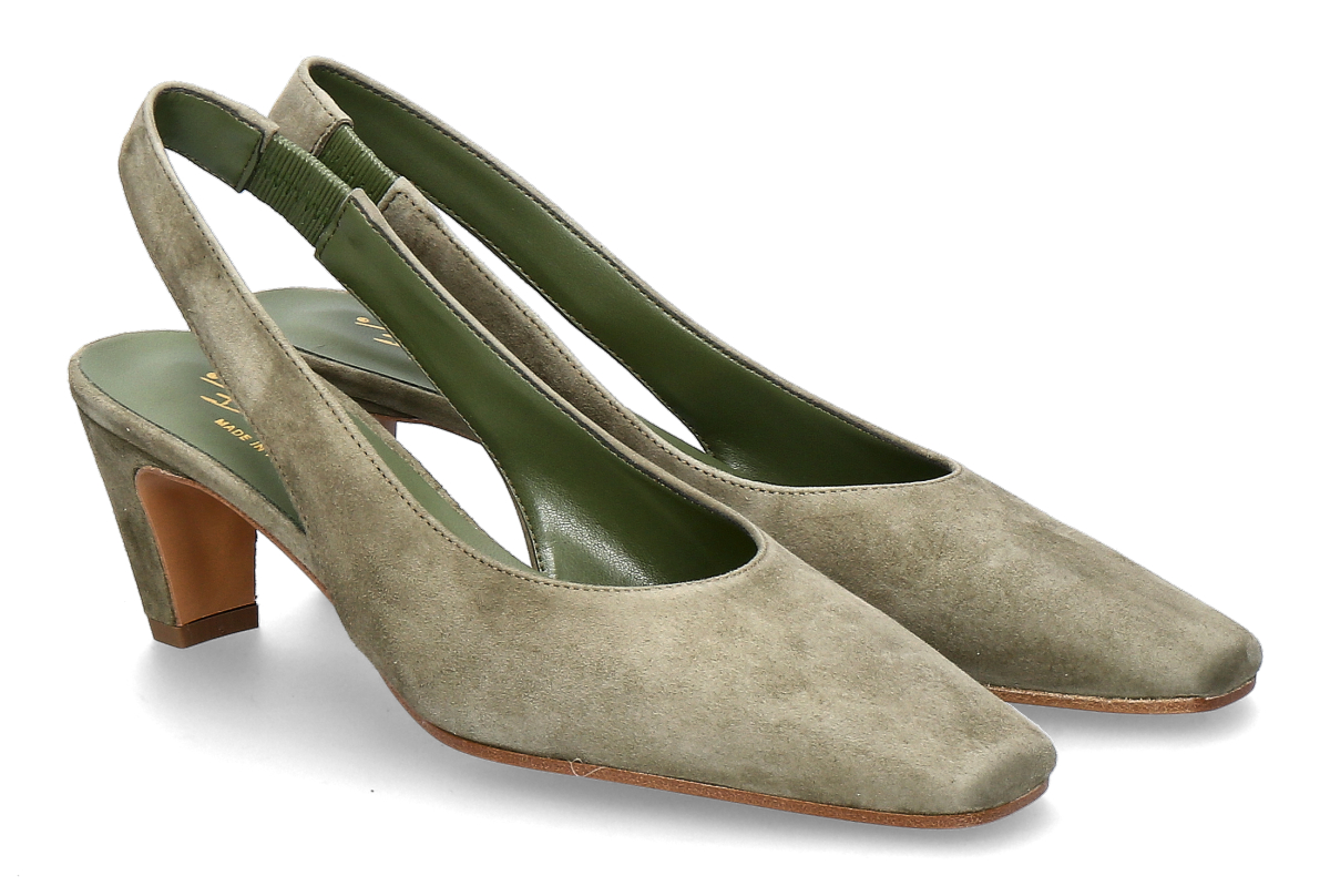 Bianca Di Slingpumps 471 CAMOSCIO- khaki/ grün