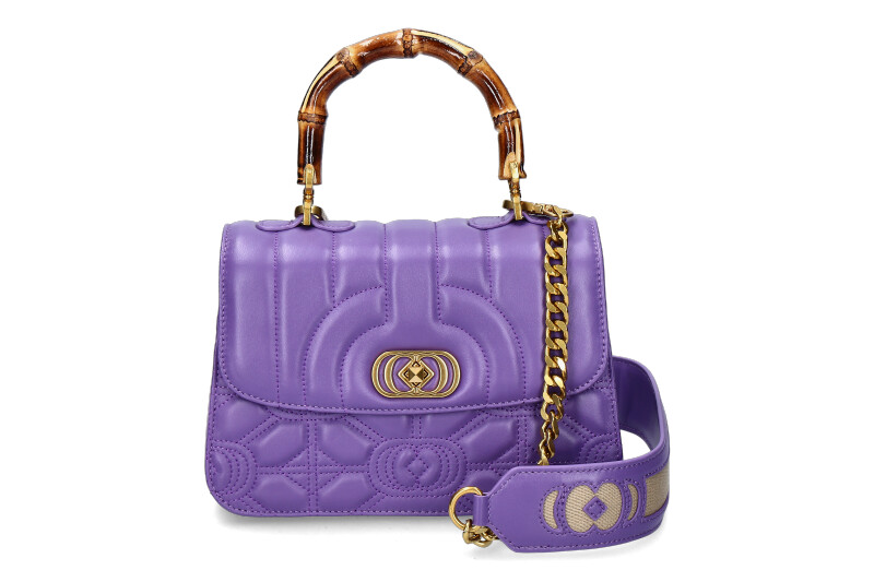 La Carrie handle bag LEATHER VIOLET