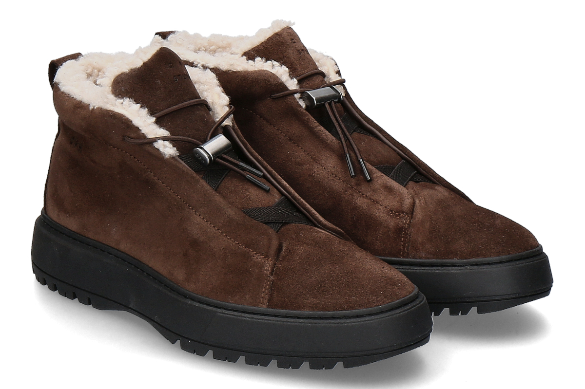 Copenhagen Studios men's lined bootie CPH604M SUEDE TEDDY - brown
