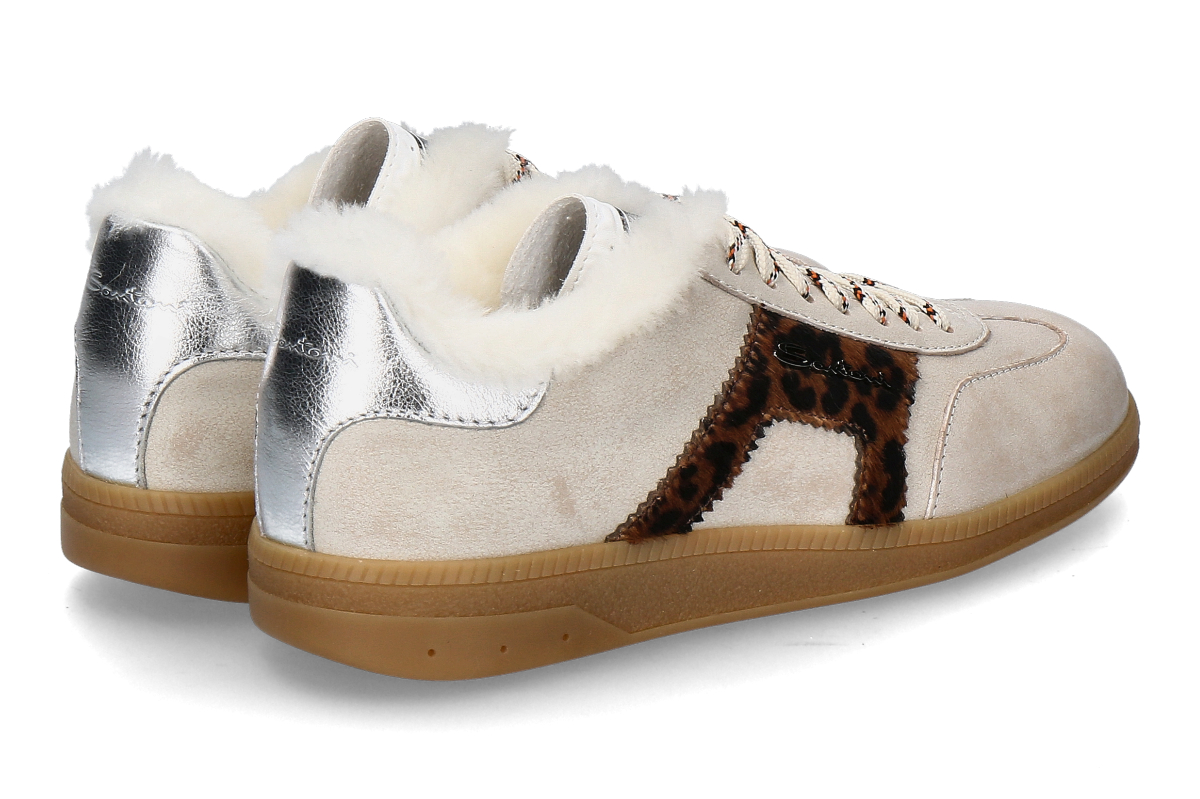 Santoni Damen- Sneaker gefüttert OLY NAPPA PONY-  beige_232200110_2