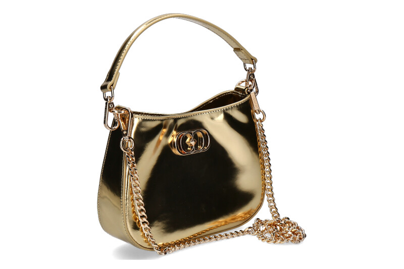 La Carrie shoulder bag SHINY SMALL LEATHER GOLD