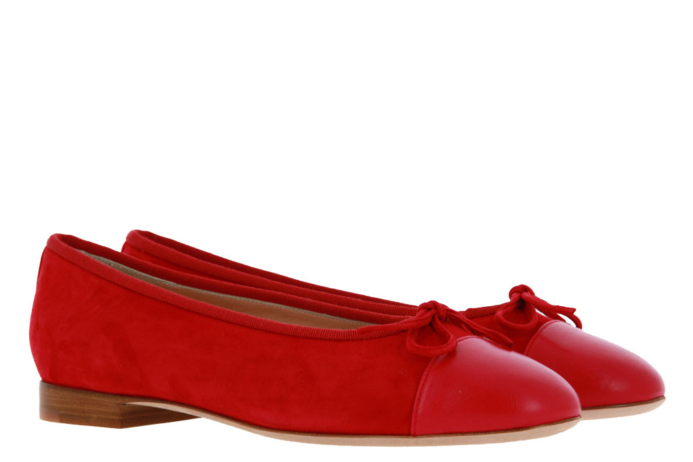 Unützer ballerina CAMOSCIO DONNA PELLE ROSSO