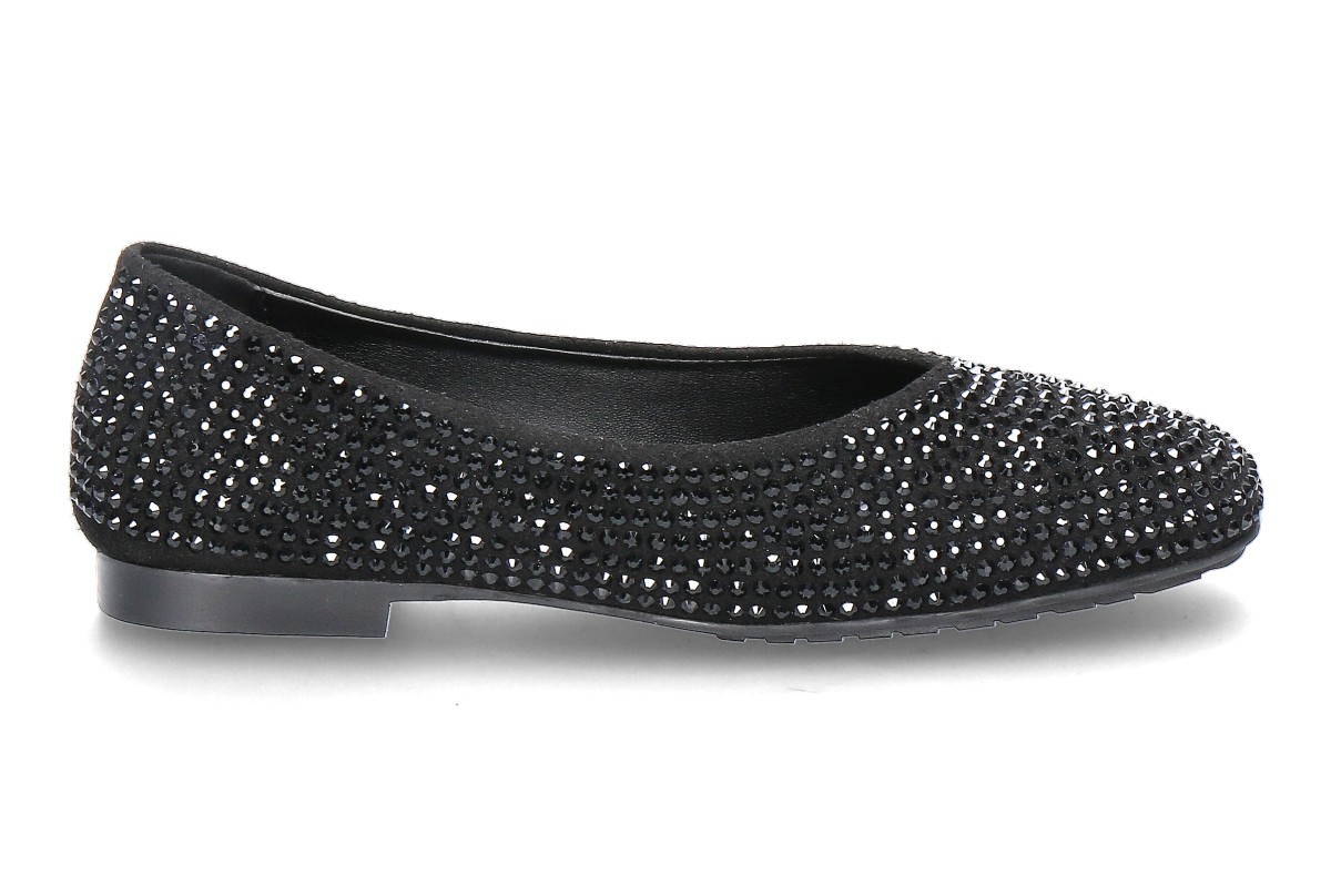 Blackrose ballerina DORY-A SUEDE STRASS- black/black