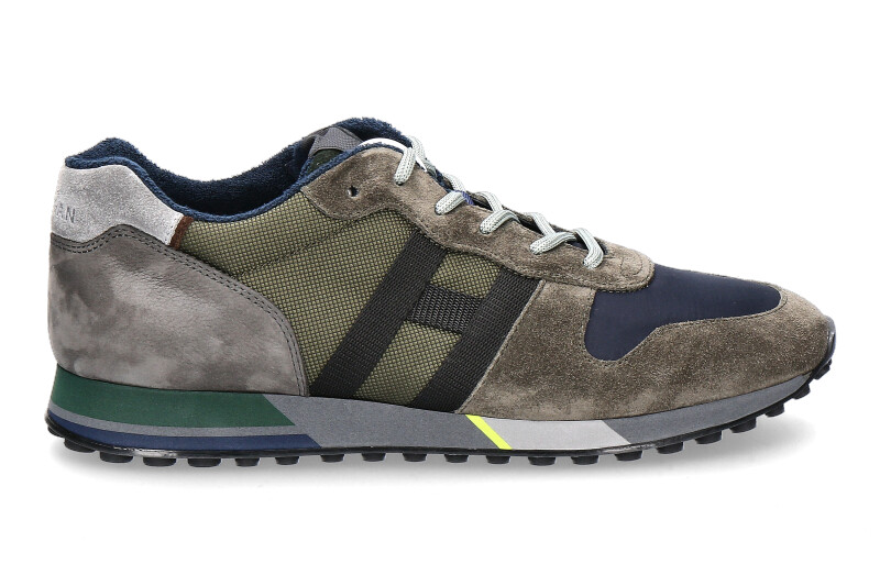 Hogan sneaker H383 NASTRO KHAKI DARK BLUE