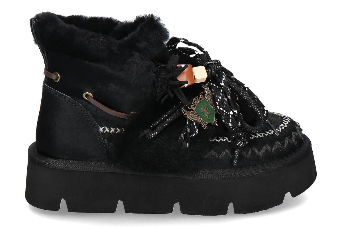Nan-Ku Couture bootie lined GFH03- black