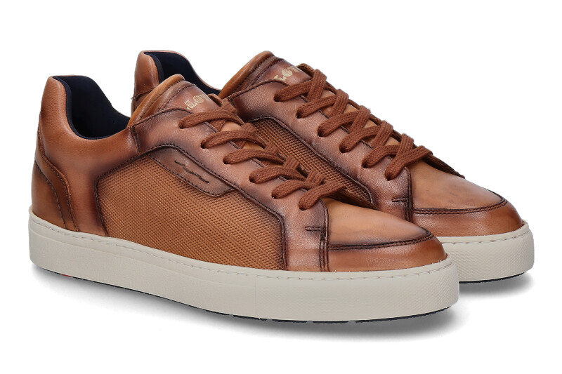 Lloyd sneaker MALAGA CREMA CALF BRANDY COGNAC