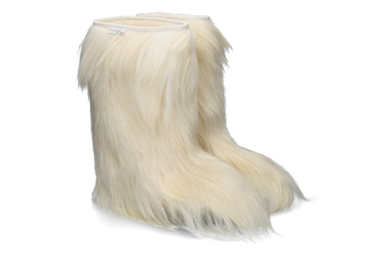 Oscar Sport fur boots CAPRA BIANCO