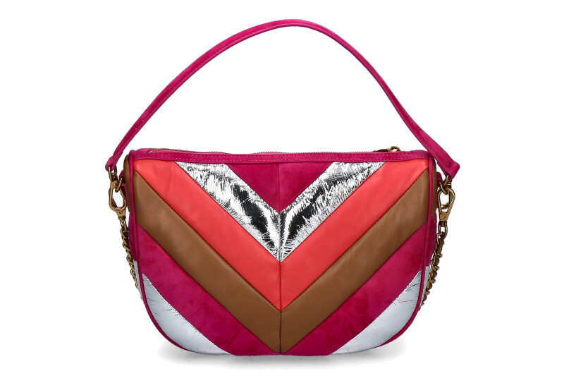 La Carrie shoulder bag AMITOLA STRIPES LOLLO MULIT FUXIA