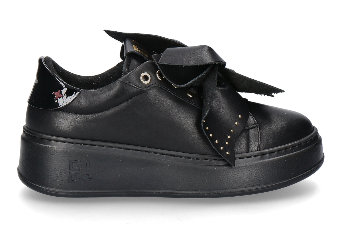 Gio+ Damen- Sneaker PIA 448A COMBI FLOWERS- black /schwarz