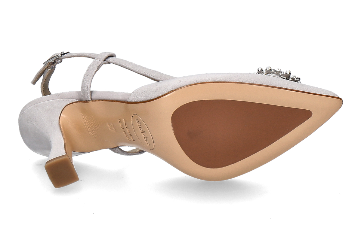 dirndl + bua Slingpumps ZIEGENVELOUR- platin_224600007_4