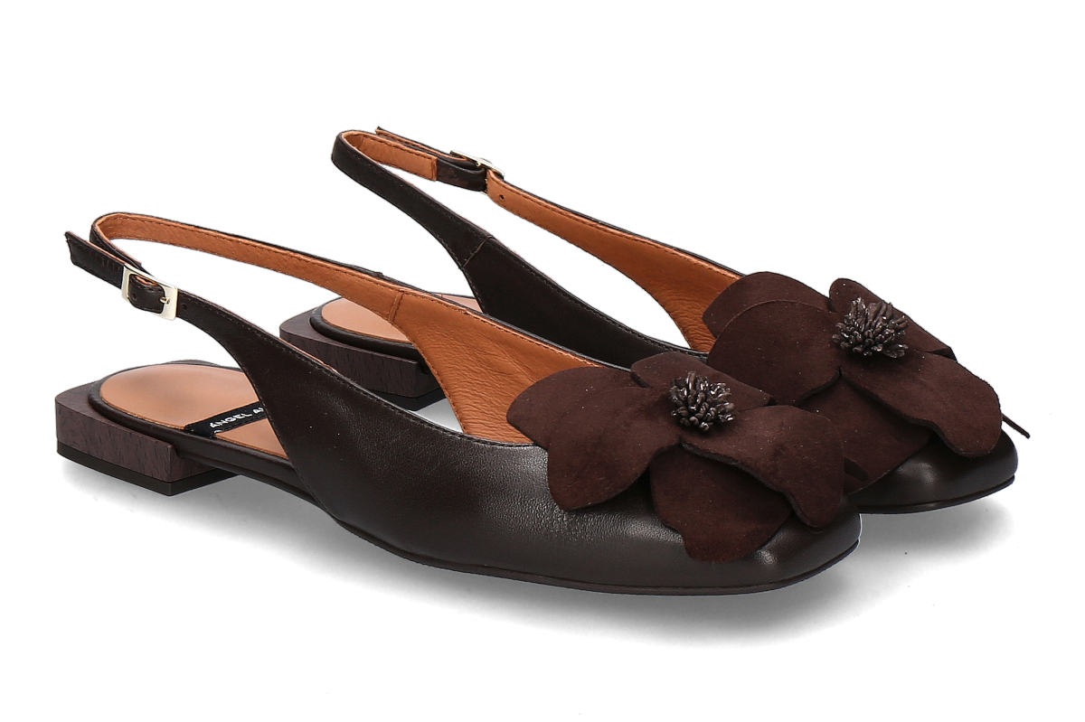 Angel Alarcon slingback ballerina ROSINA- dark brown