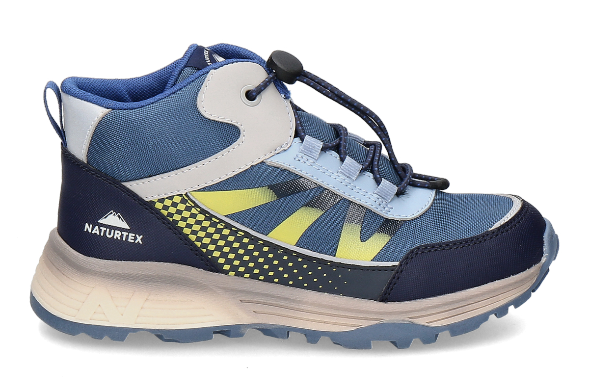 Naturino Jungen- Texstiefelette DRYFORCE GUM- navy/ yellow