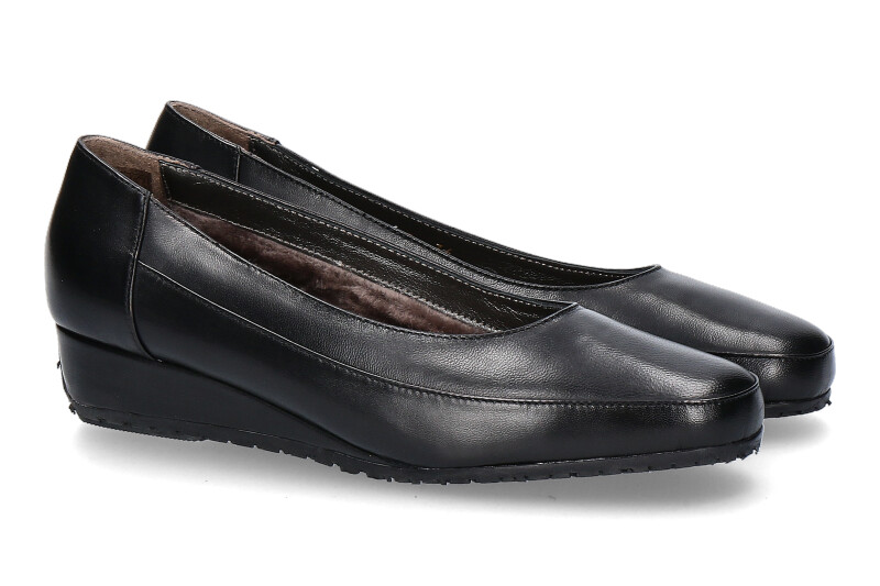 Bagnoli slipper lined NAPPA NERO