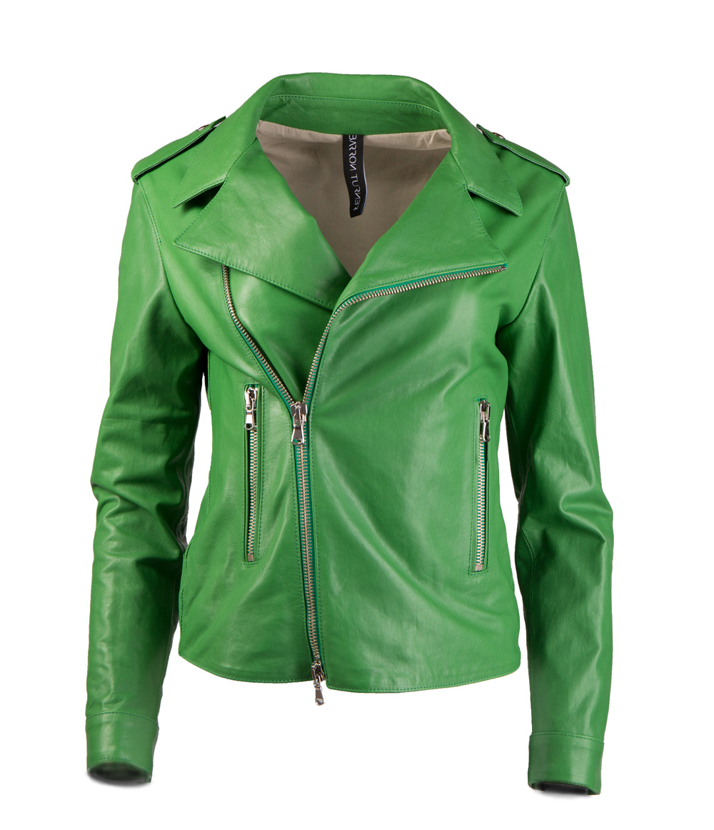 Barron Turner biker jacket BONEY AGAVE NAPPA LAVATA