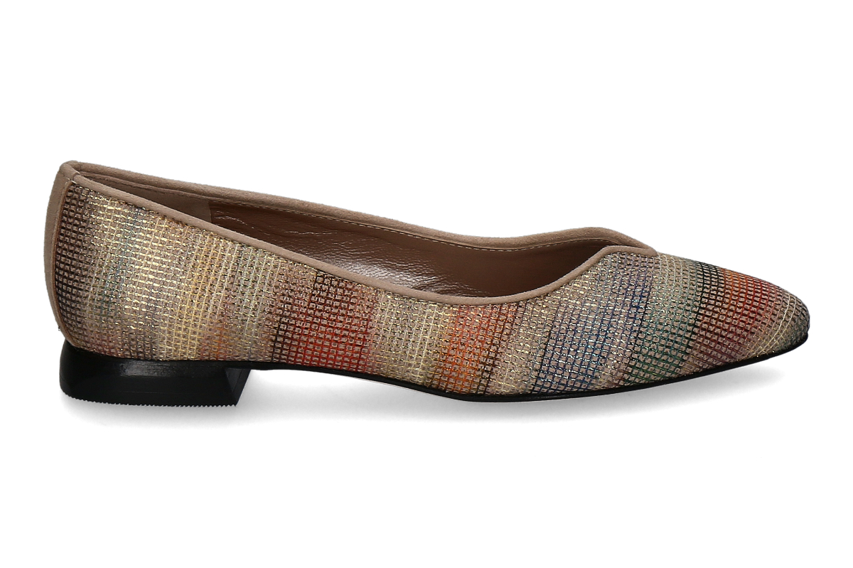 Brunate Ballerina ELLI BDAY- suede nut/ multicolor
