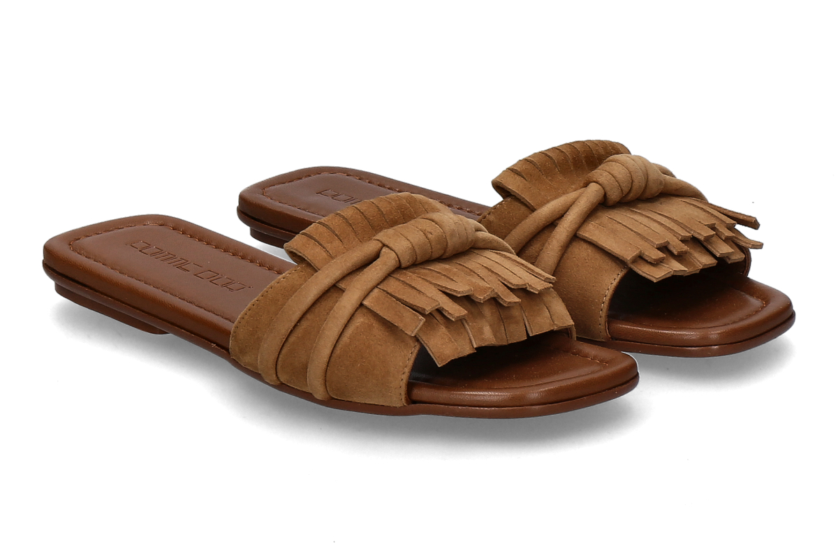 Pomme d' Or Pantolette MILEY 4 CAMOSCIO- biscuit toffee/ mittelbraun