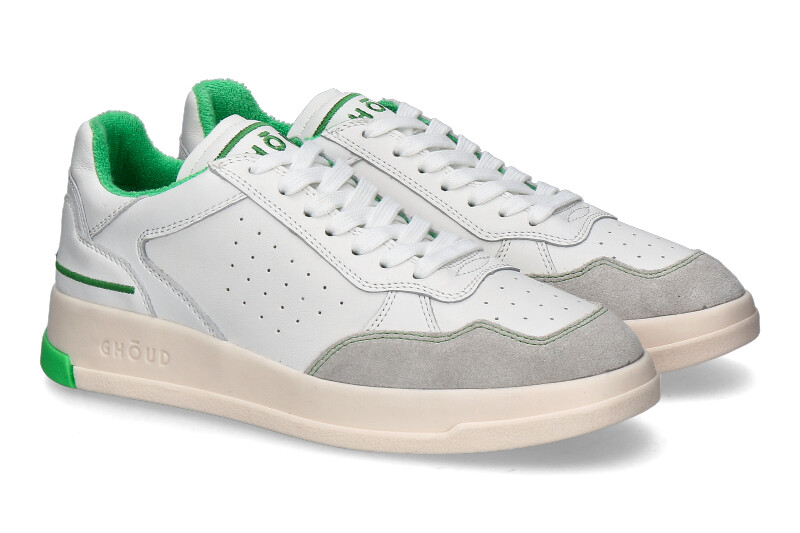 Ghoud men's sneaker TWEENER LOW FLUO FL04- white/green