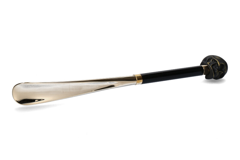 Utile4 shoe horn SKULL MATT BLACK GOLD 