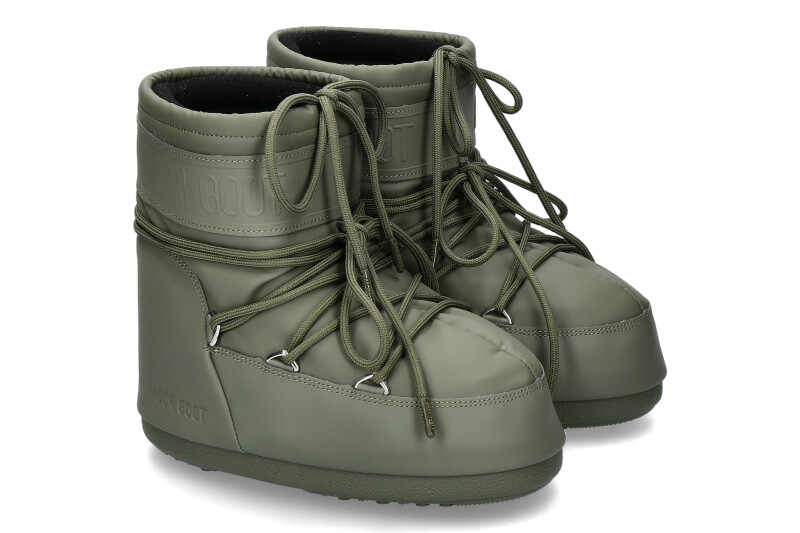 Moon Boot snow boots ICON LOW RUBBER KHAKI