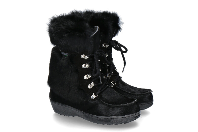 Oscar Sport fur ankle boots BENNY-NERO