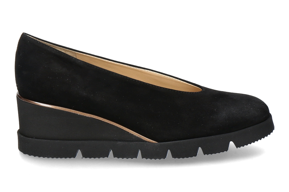 Brunate Wedge Pumps NABRU CAMOSCIO – nero/black