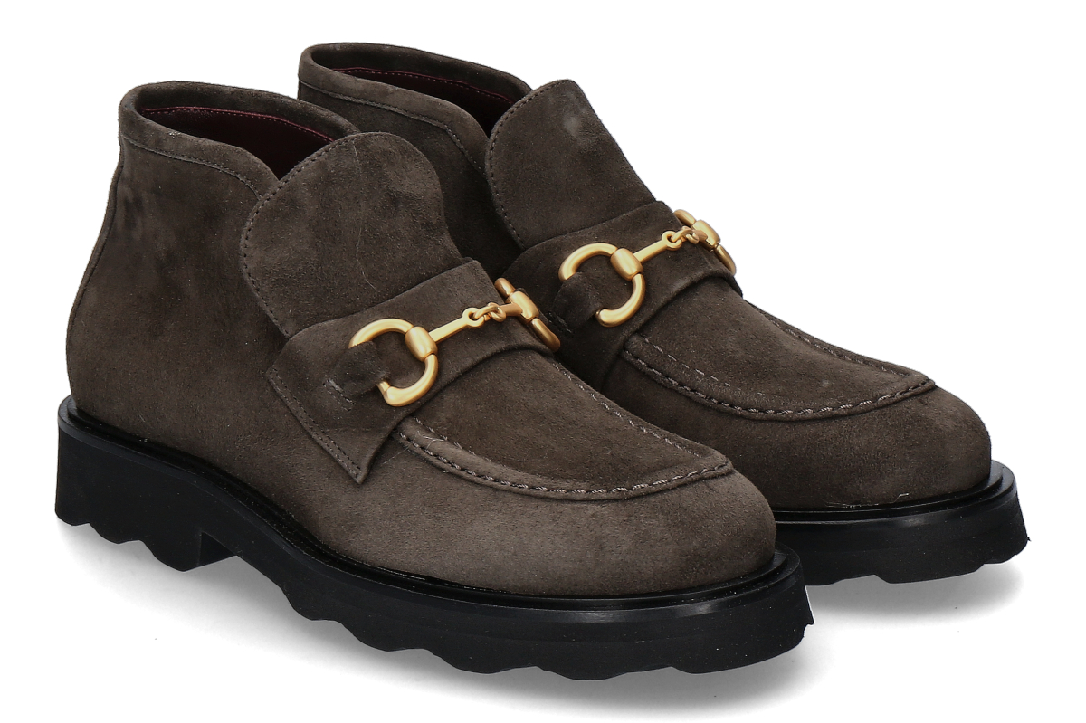 Pomme d'Or bootie NICKY REVERSE- dusty brown