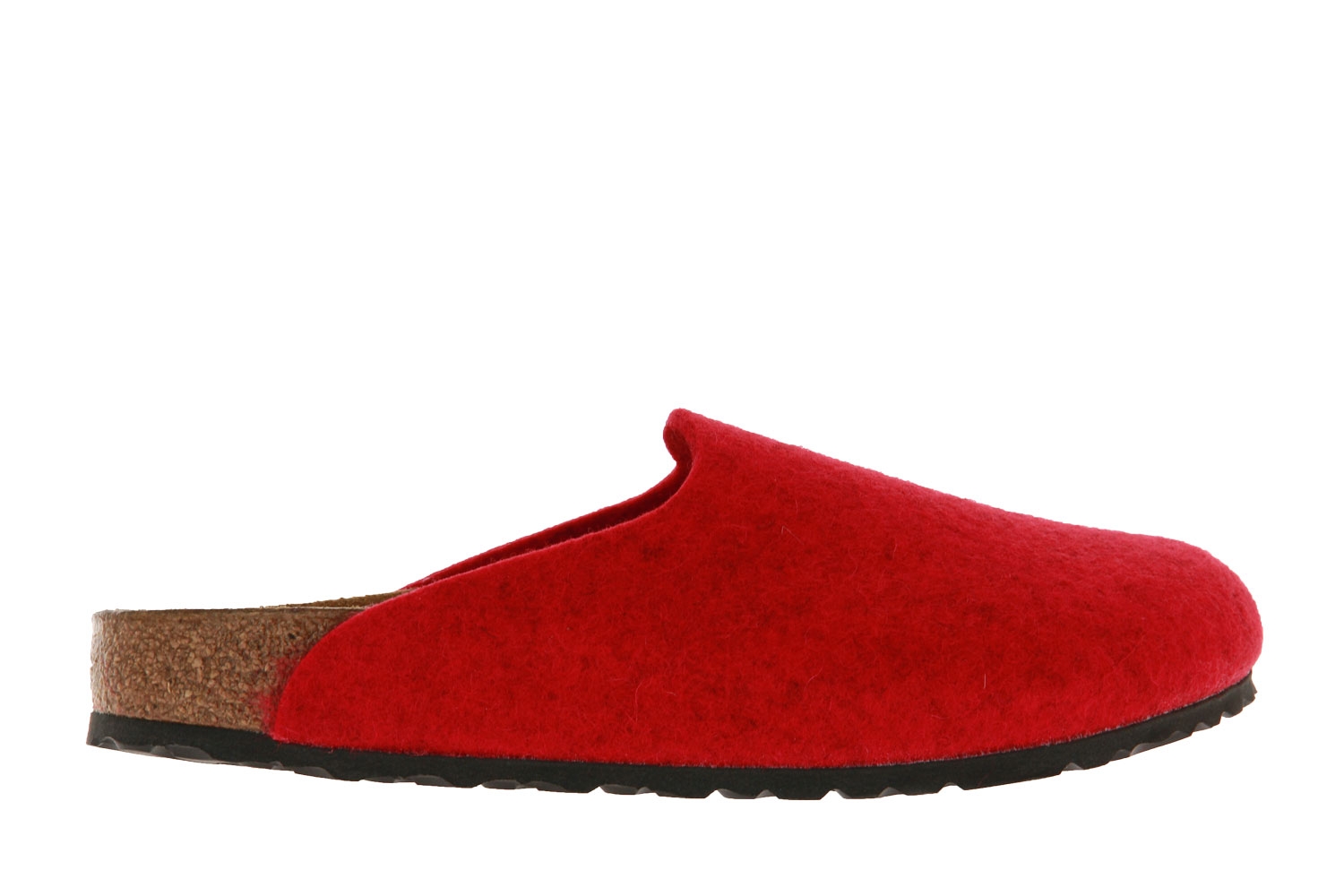 red birkenstock clogs