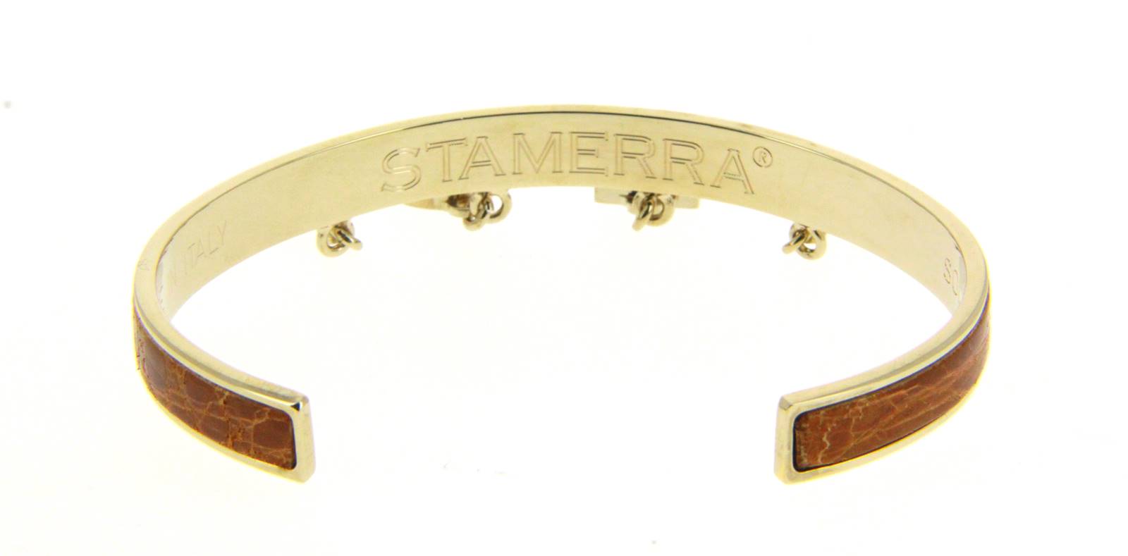 Stamerra bracelet VERO GENUINE CROCO GOLD MIELE