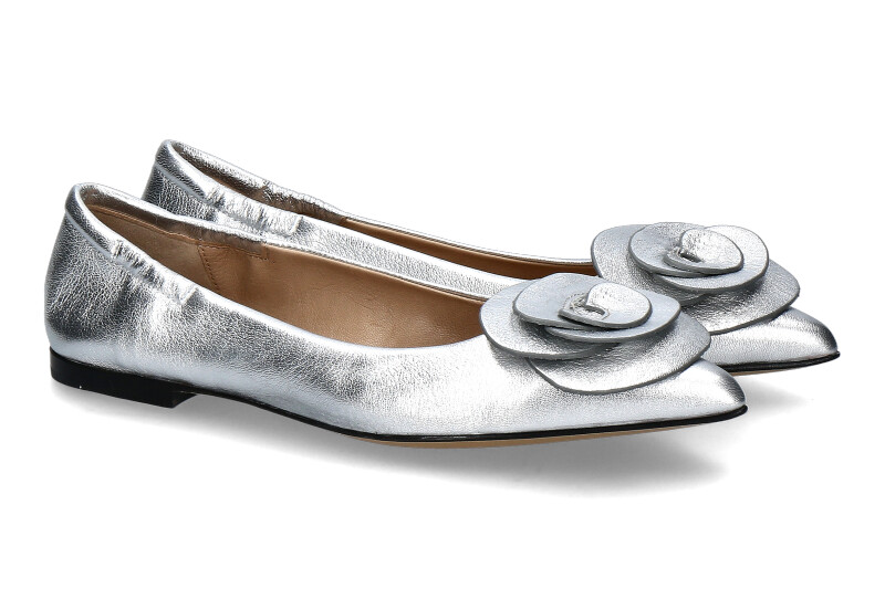 Pomme d' Or ballerina INGRID LAMINATO- agrento/silver 