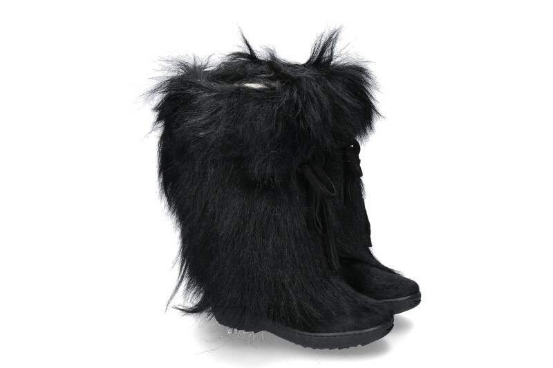 Oscar Sport fur boots SCARLET NERO