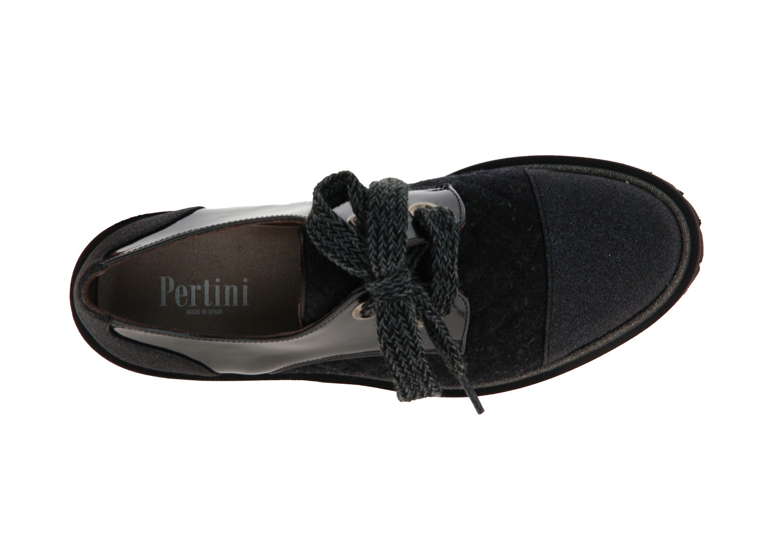 Pertini lace-up NEVA OFFBLACK 