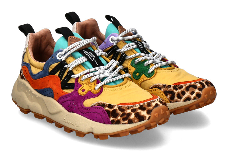 Flower Mountain Damen- Sneaker YAMANO PONY HAIR- multicolor/ violett