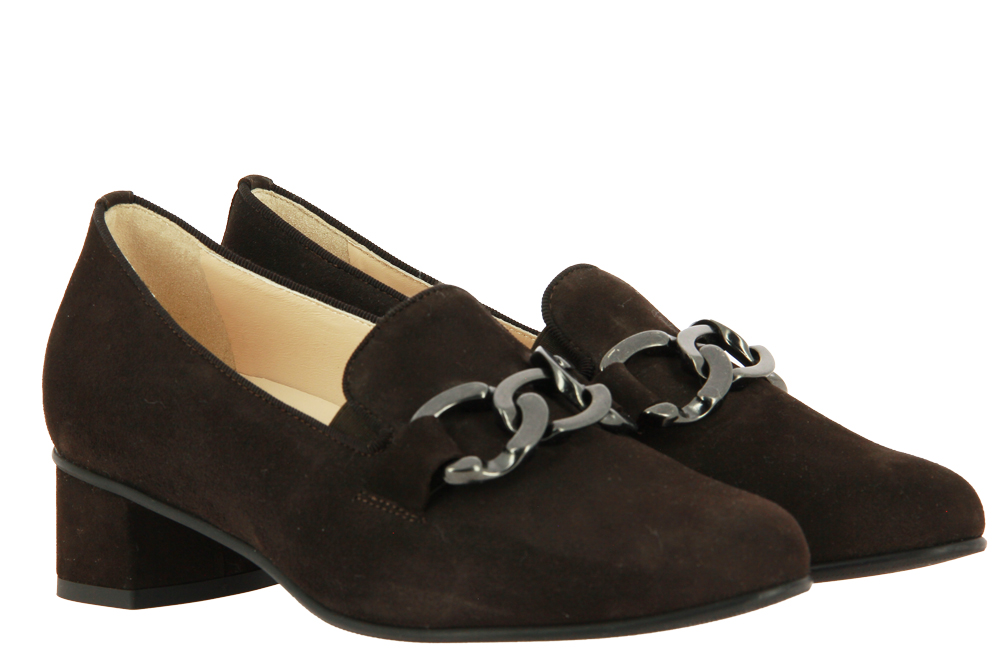 Hassia pumps SIENA H-WEITE SAMTZIEGE DARKBROWN