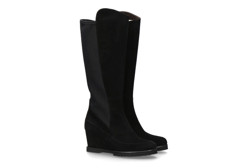 Brunate boots LUCY CAMOSCIO NERO