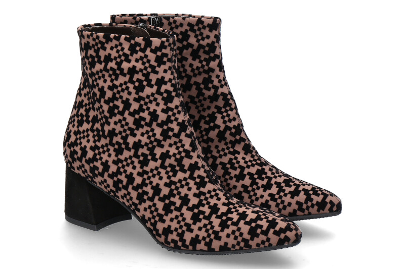 Brunate ankle boots BIBA KING CAMOSCIO- black/ choco braun