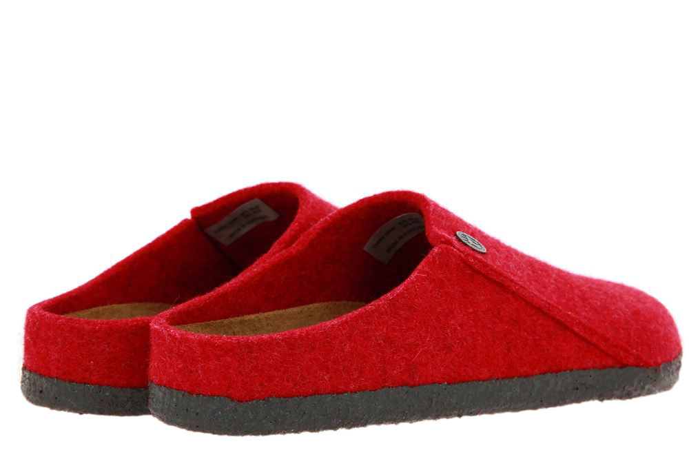 red birkenstock clogs
