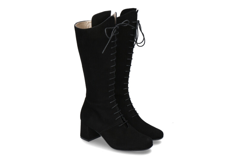 dirndl + bua boots GOAT'S SUEDE BLACK