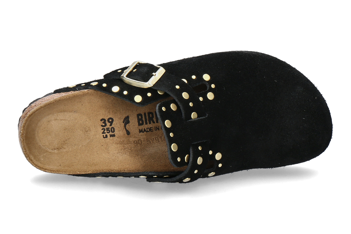 Birkenstock Pantolette BOSTON SCHMAL RIVET BORDER- black_276000003_4