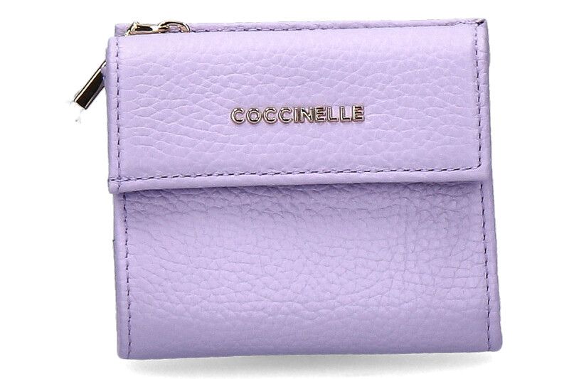 Coccinelle Portemonnaie GRAIN LEATHER METALLIC SOFT LAVENDER