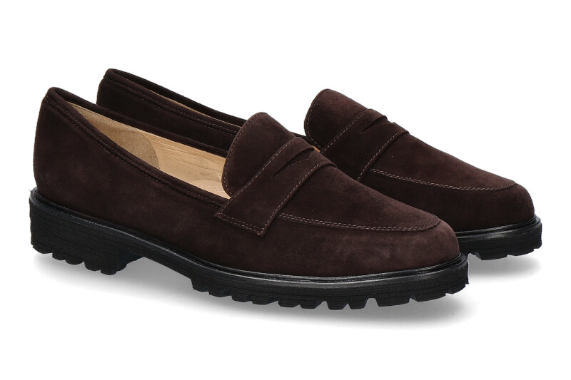 Brunate slipper TANK CAMOSCIO MORO 