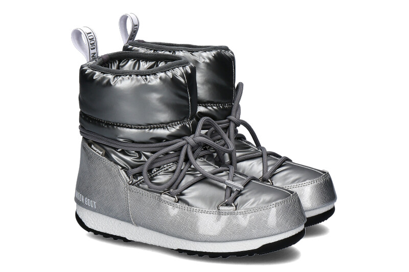 MOON BOOT Boots LOW PILLOW WP Silver for girls