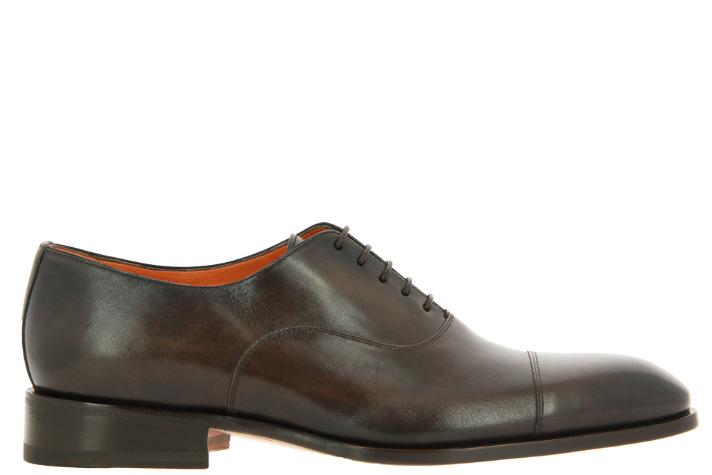 Santoni lace-up LEATHER DARK BROWN