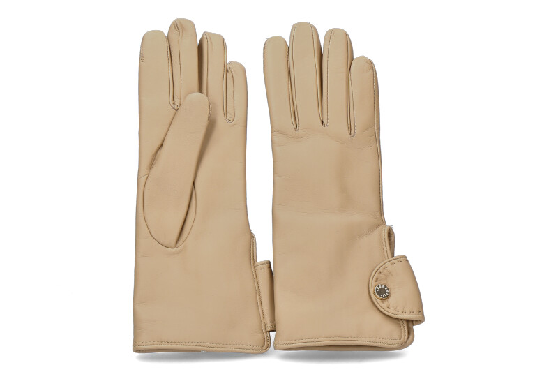 Restelli leather gloves LADY BEIGE