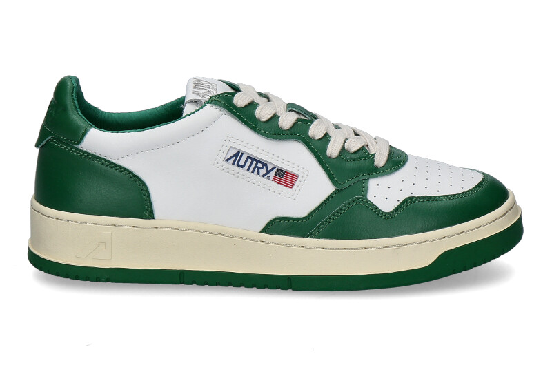 Autry sneaker LOW MAN LEATHER WHITE GREEN